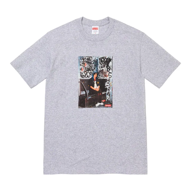 Supreme Lady Pink Tee Heather Grey sold by PLUS