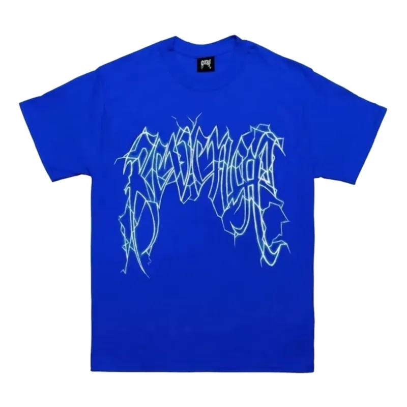 Revenge White Lightning Tee Blue sold by PLUS