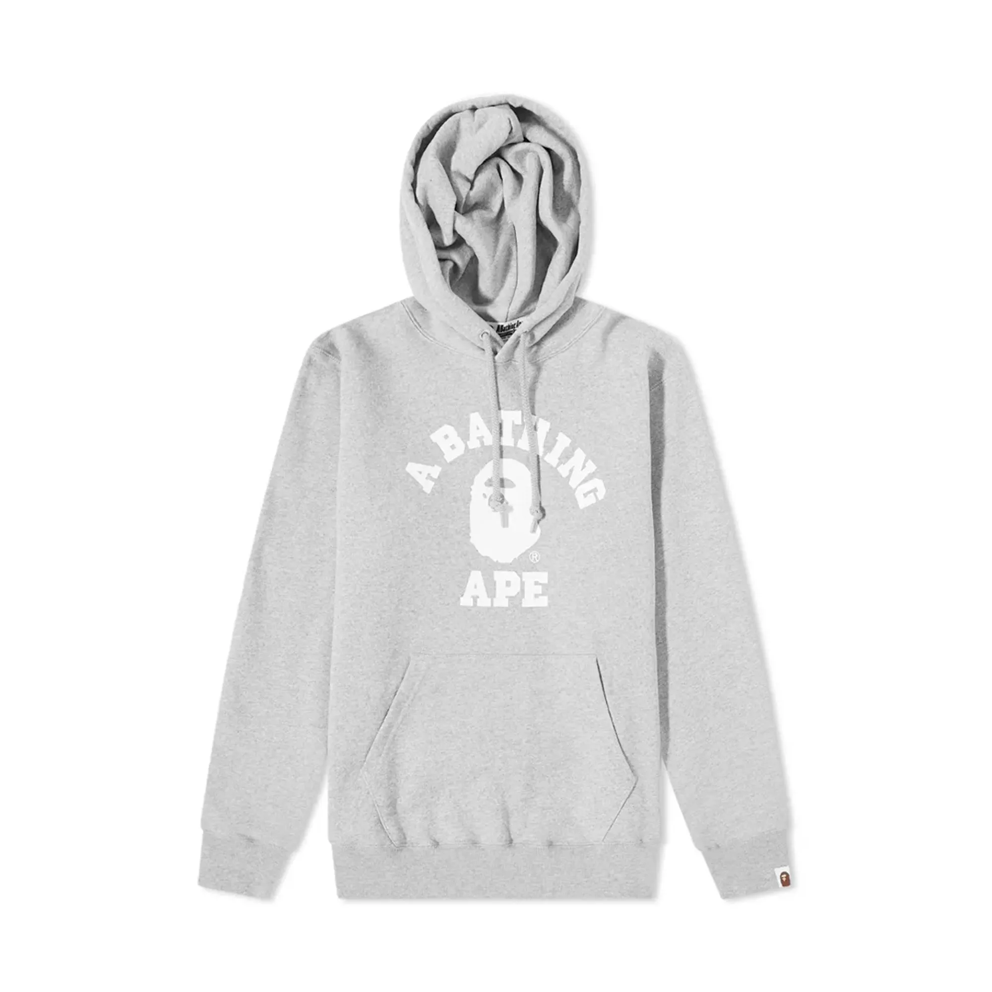 Bape College Pullover Hoodie Grey sold by PLUS
