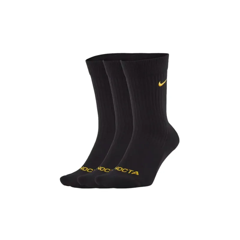 Nike x Drake NOCTA Socks Black (3 Pack) sold by PLUS