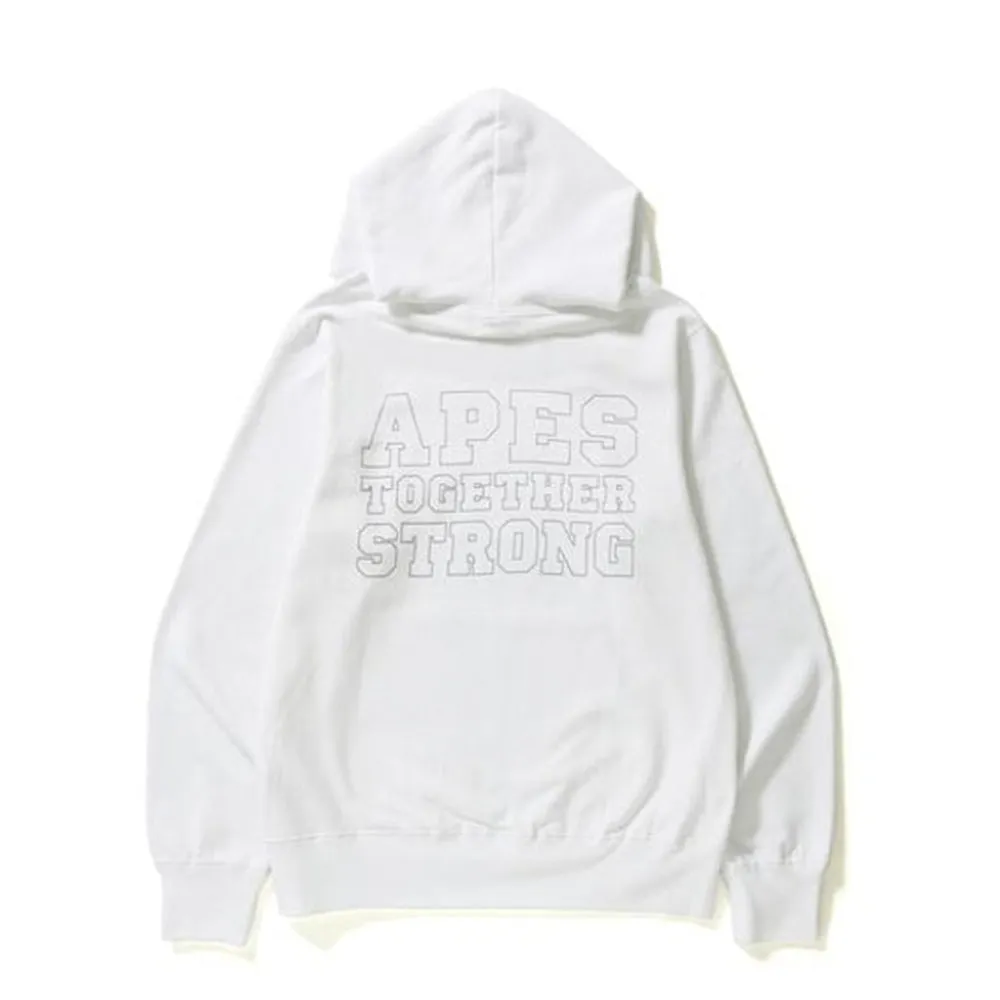 BAPE College Pullover Hoodie White sold by PLUS product image thumbnail 2