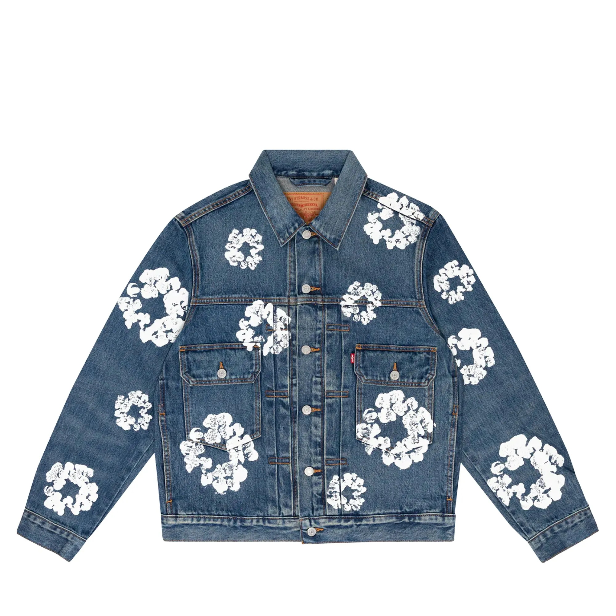 Denim Tears x Levi's Jacket Blue sold by PLUS