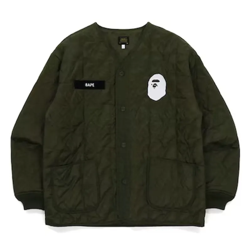 Bape Military Patch Liner Jacket Olivedrab sold by PLUS