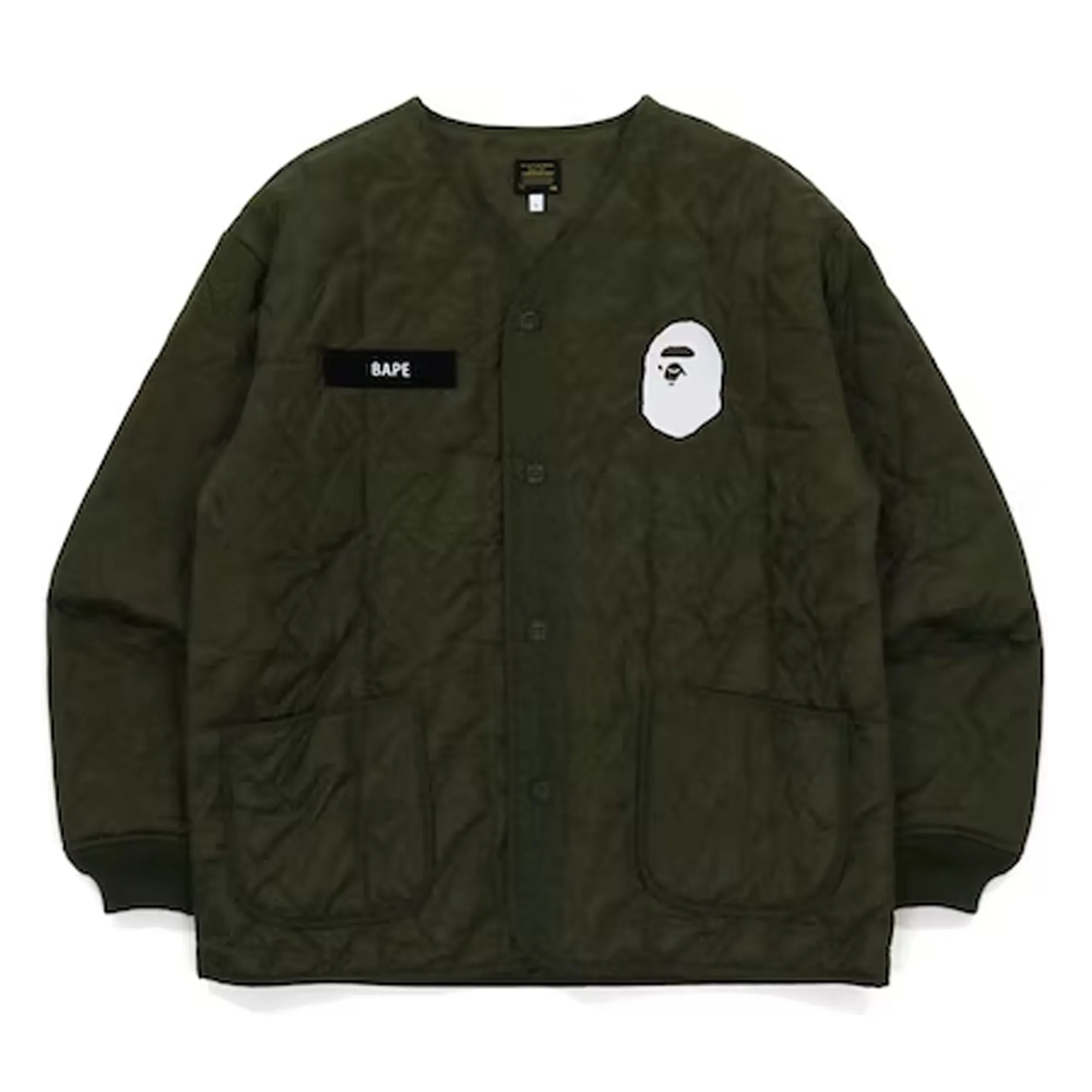 Bape Military Patch Liner Jacket Olivedrab sold by PLUS