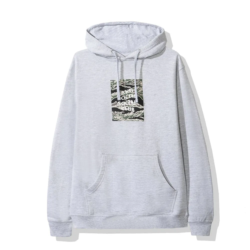 Anti Social Social Club Tiger Camo Box Logo Hoodie Grey sold by PLUS