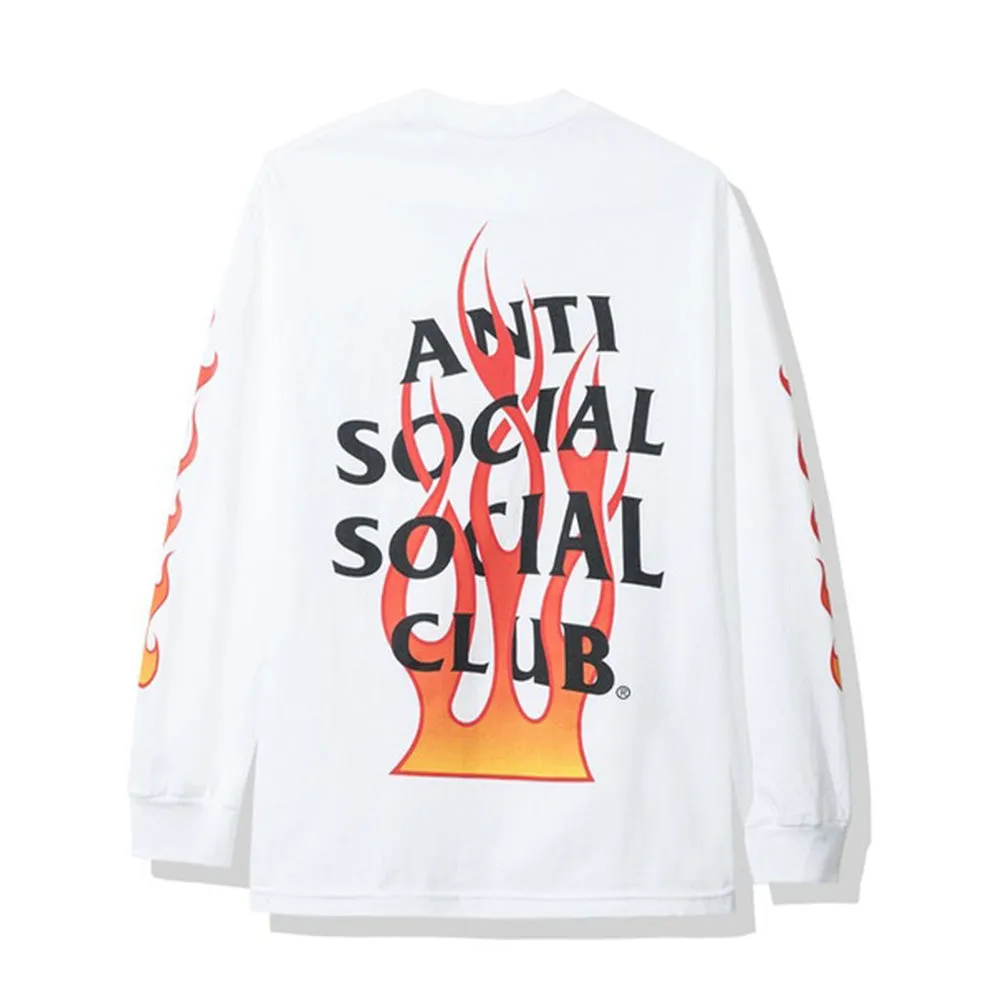 Anti Social Social Club Firebird Long Sleeve Tee White sold by PLUS