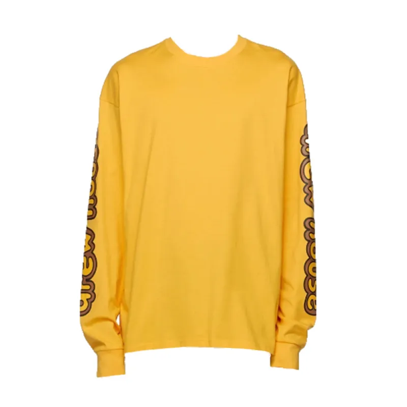 Drew House Yellow Cartoon Font Long Sleeve T-Shirt sold by PLUS