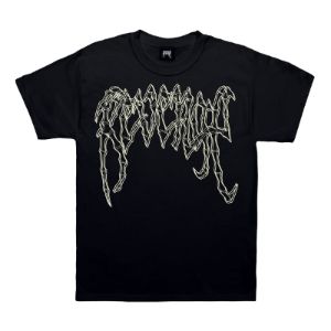 Revenge x Zillakami Crossbones Skull Tee Black/White sold by PLUS