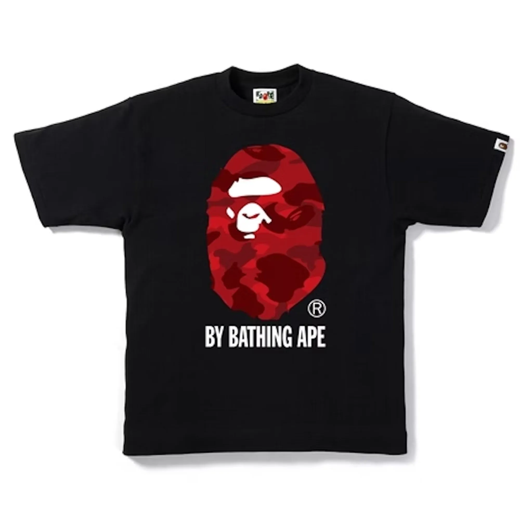 Bape Color Camo By Bathing Tee Black/Red sold by PLUS