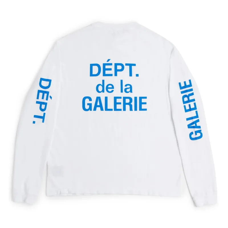 Gallery Dept. French Collector L/S Tee White Blue sold by PLUS