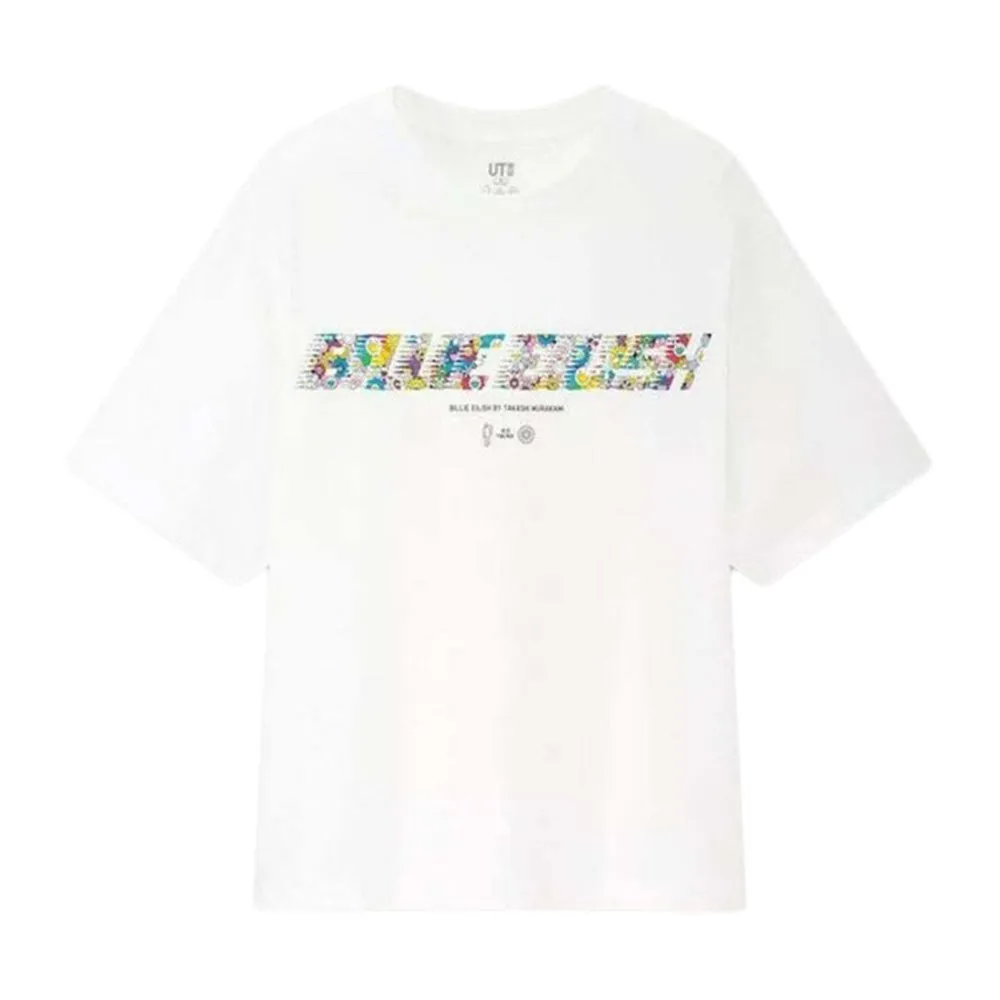 Takashi Murakami x BILLIE EILISH Logo Tee White sold by PLUS