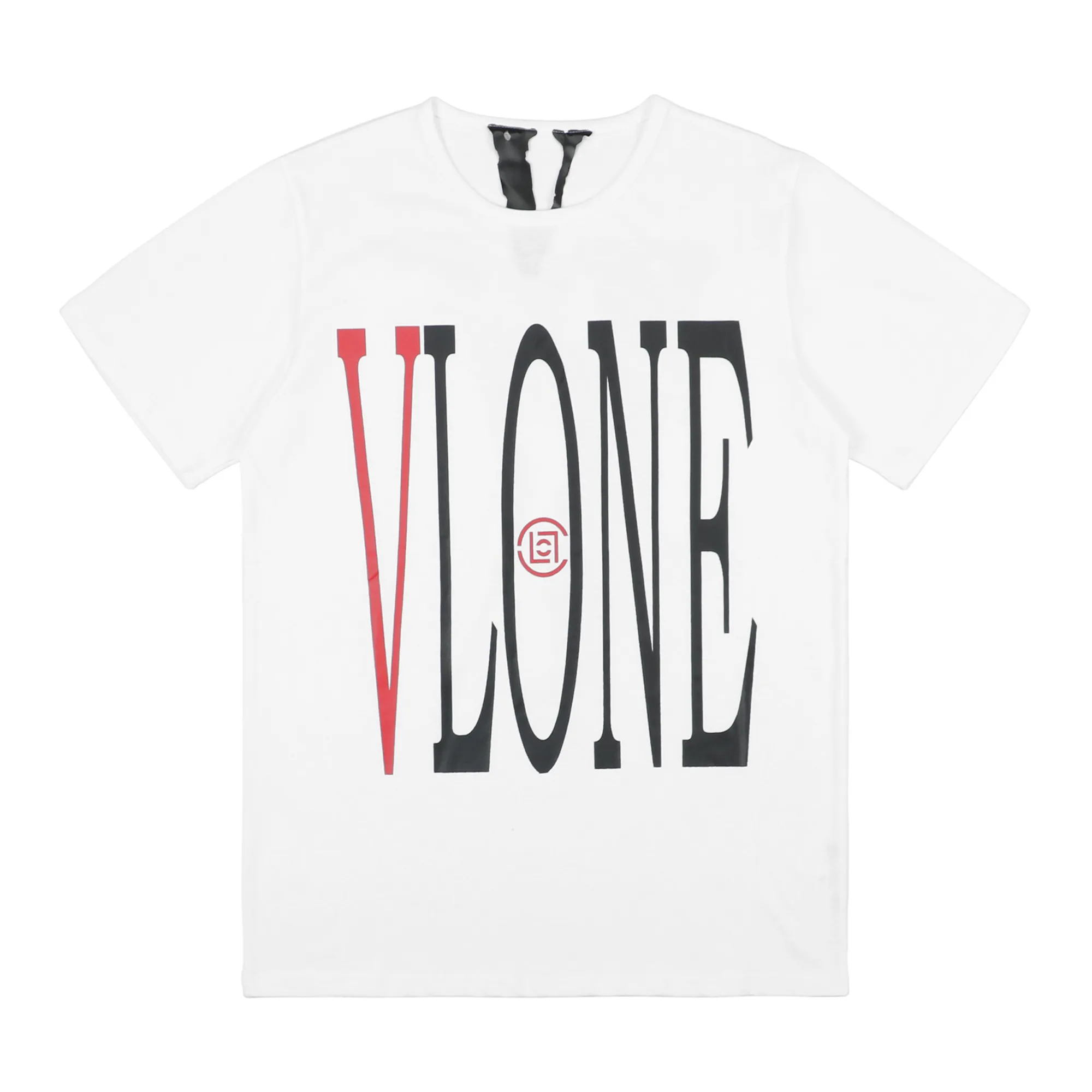 Vlone x Clot Staple Tee White/Red sold by PLUS