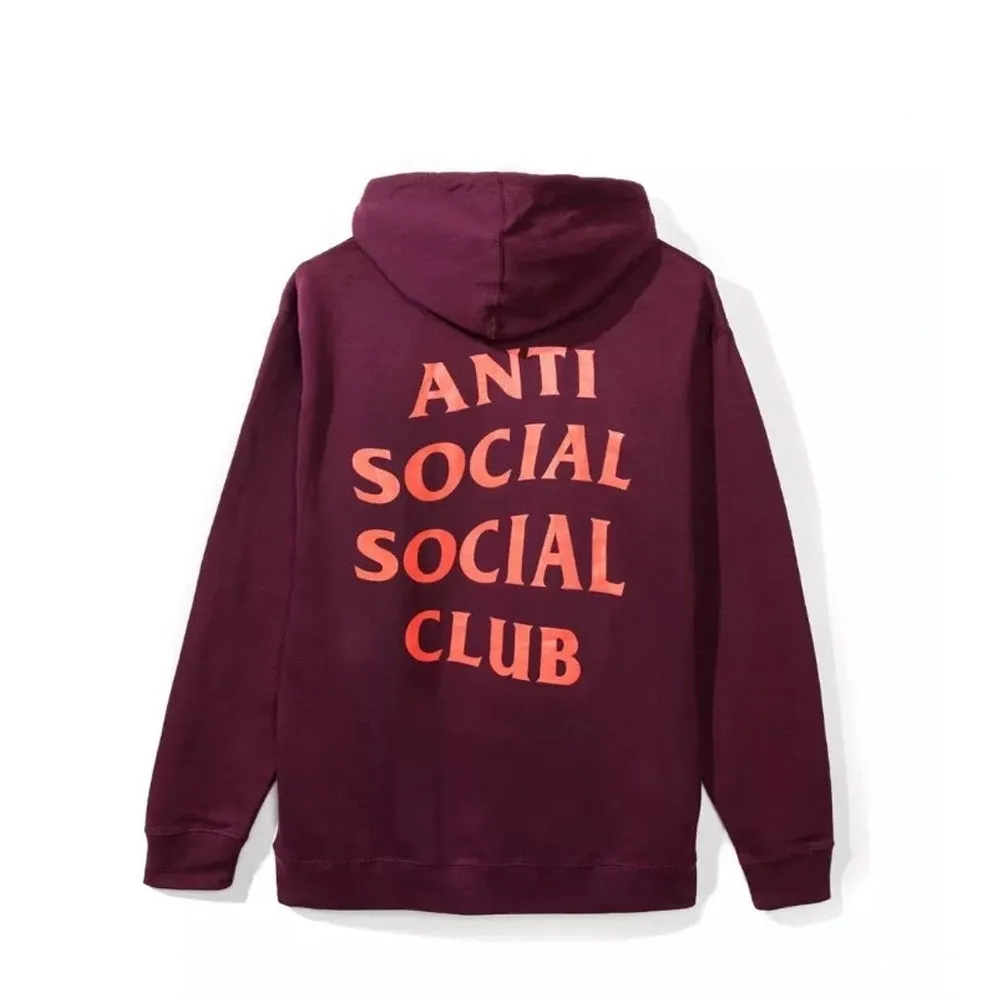 Anti Social Social Club Lost Feelies Hoodie Maroon sold by PLUS