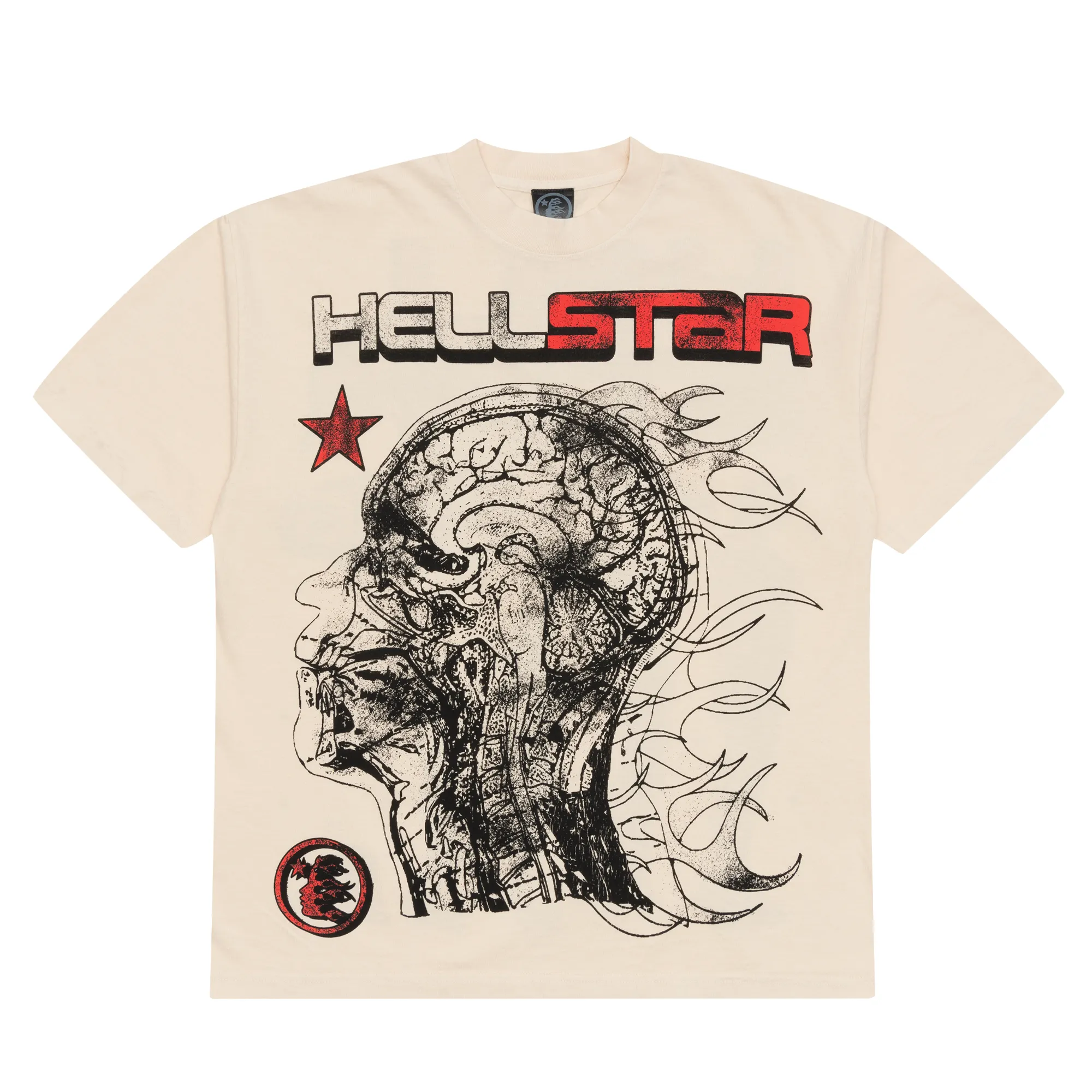Hellstar Studios Cranium Tee Cream sold by PLUS