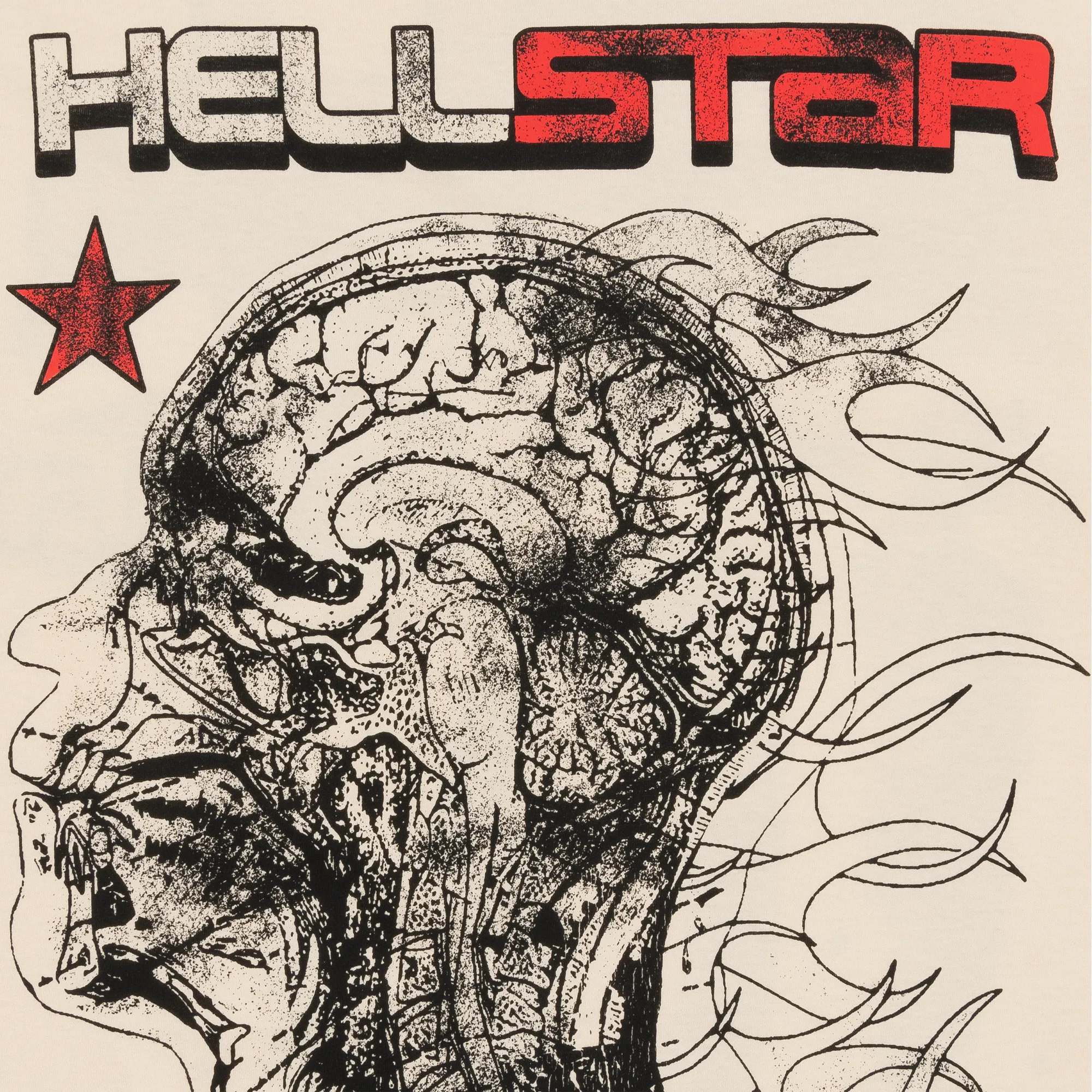 Hellstar Studios Cranium Tee Cream sold by PLUS product image thumbnail 3
