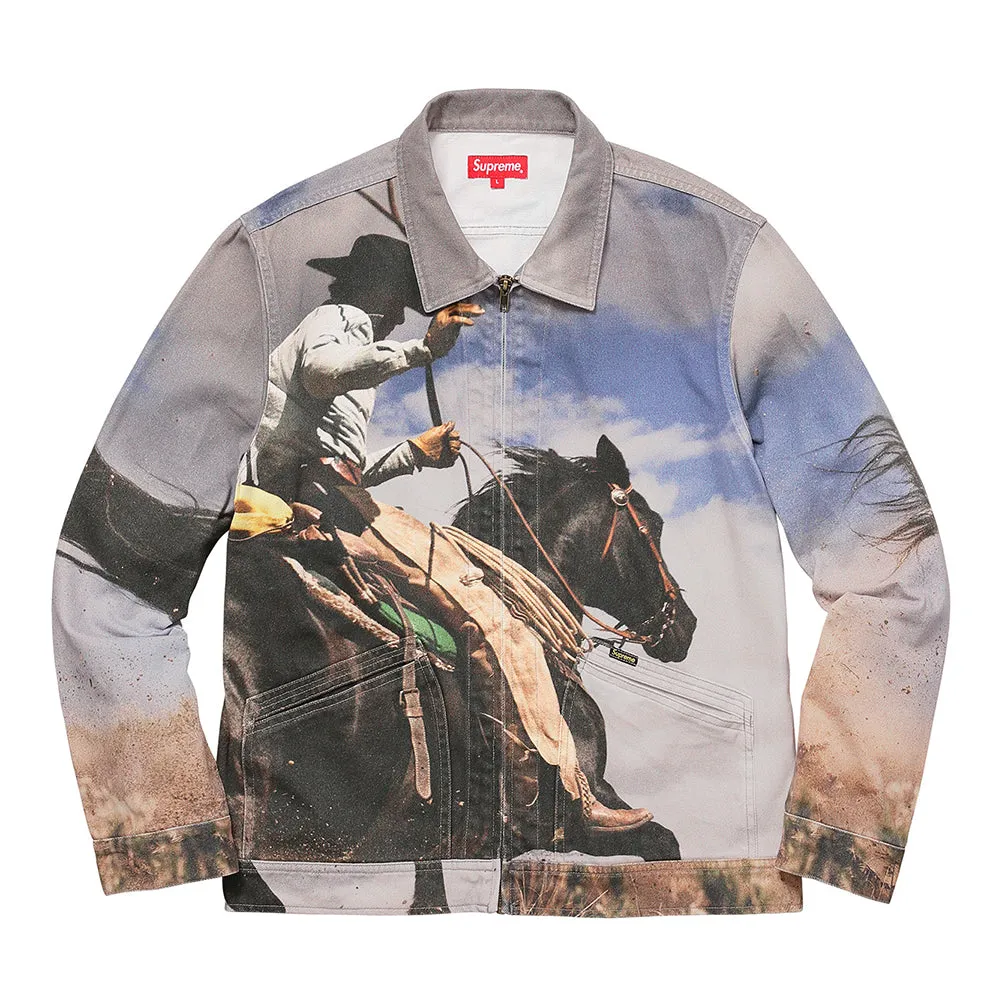 Supreme Cowboy Denim Work Jacket Multi sold by PLUS
