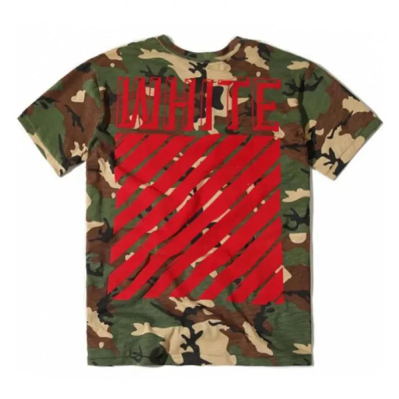 Off-White Camouflage Tee sold by PLUS