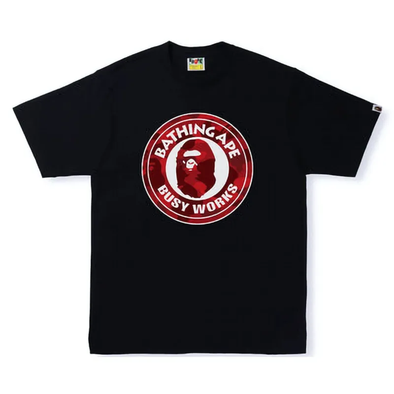 A Bathing Ape Men Busy Works Tee black