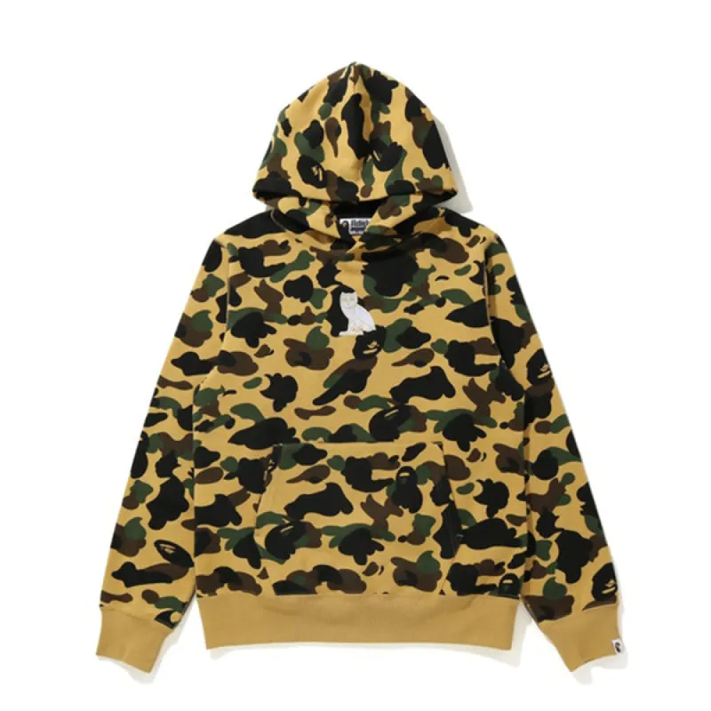 BAPE x OVO 1st Camo Pullover Hoodie Yellow made by PLUS