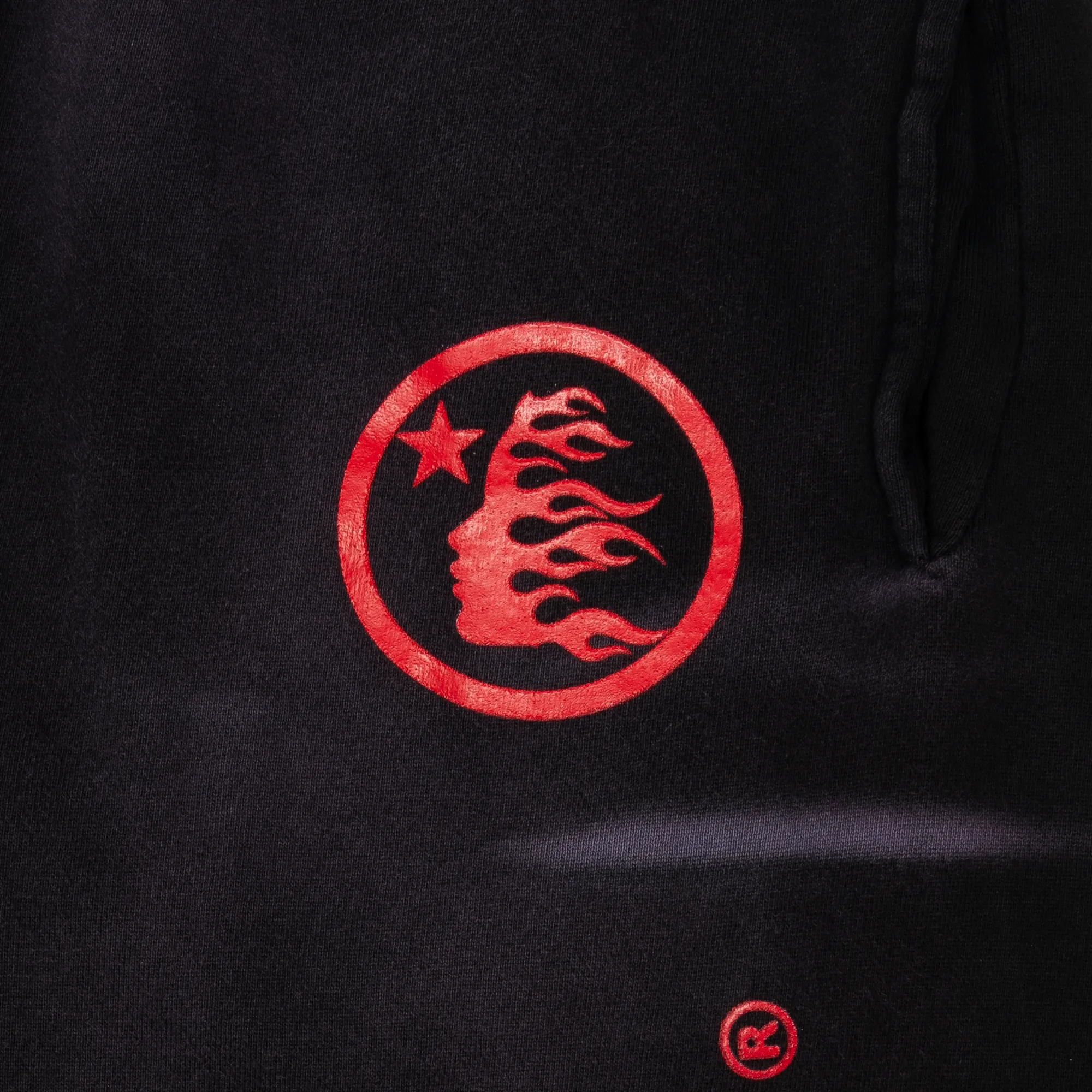 Hellstar Studios Airbrushed Skull Flare Sweatpants Washed Black sold by PLUS product image thumbnail 4