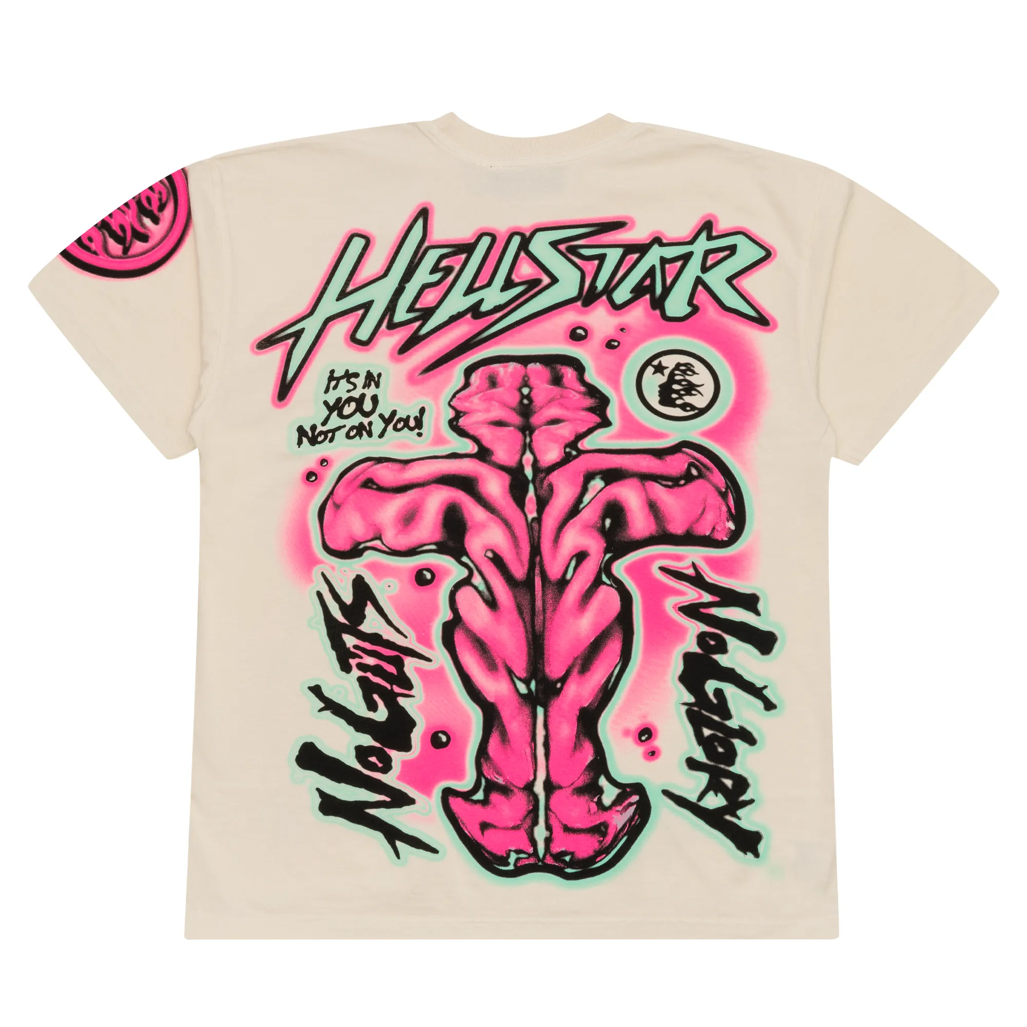 Hellstar Studios No Guts No Glory Tee White sold by PLUS product image thumbnail 2
