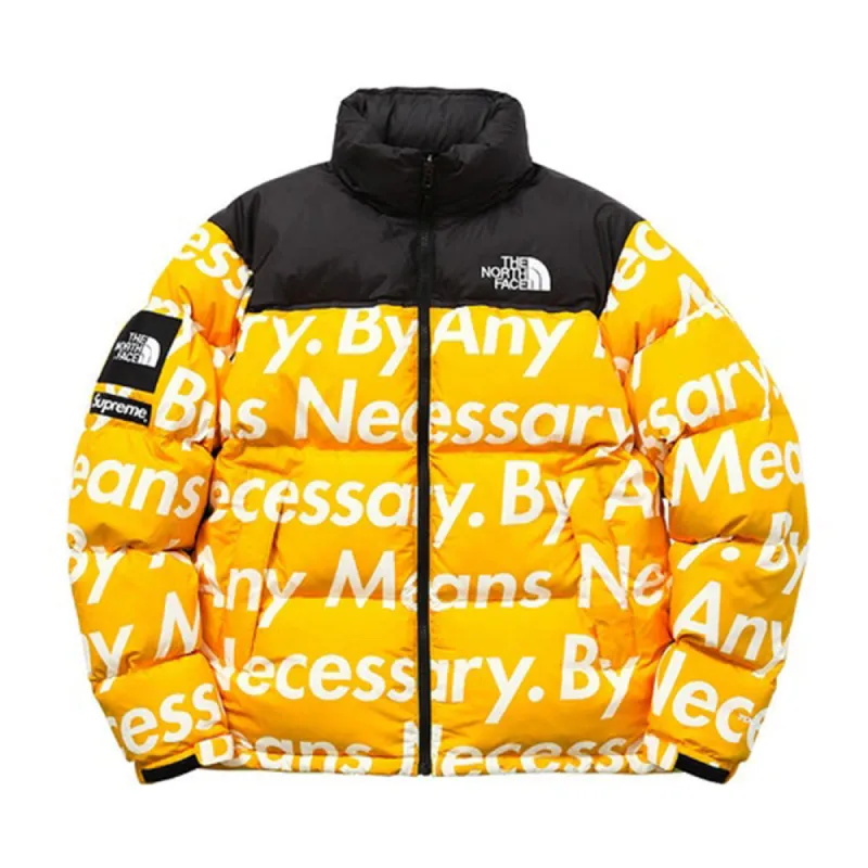 Supreme The North Face By Any Means Nuptse Jacket Yellow sold by PLUS