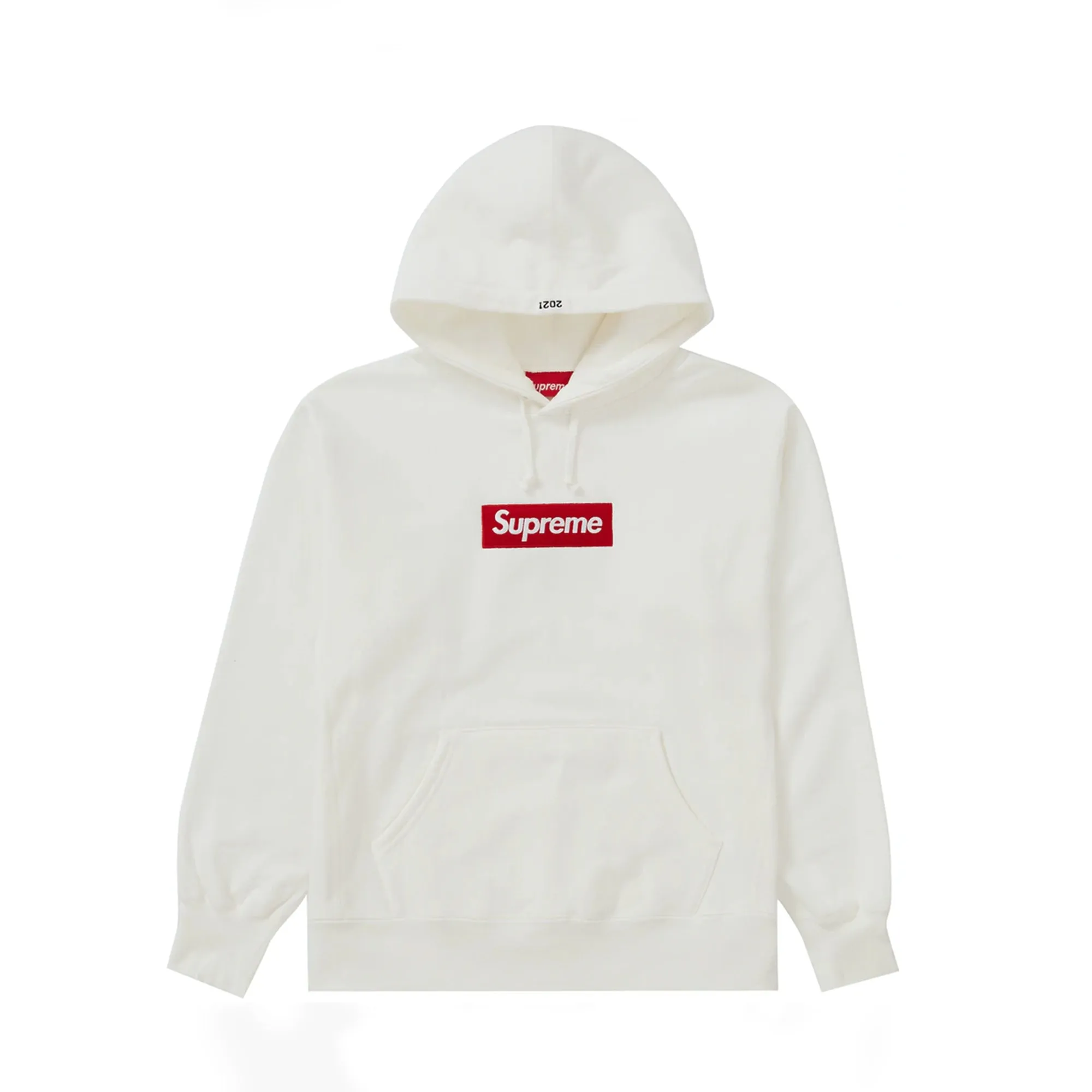 Supreme Box Logo Hooded Sweatshirt (FW21) White sold by PLUS