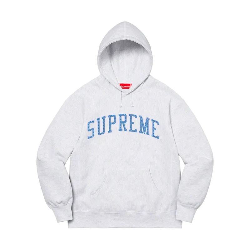 Supreme Stars Arc Hooded Sweatshirt Ash Grey sold by PLUS