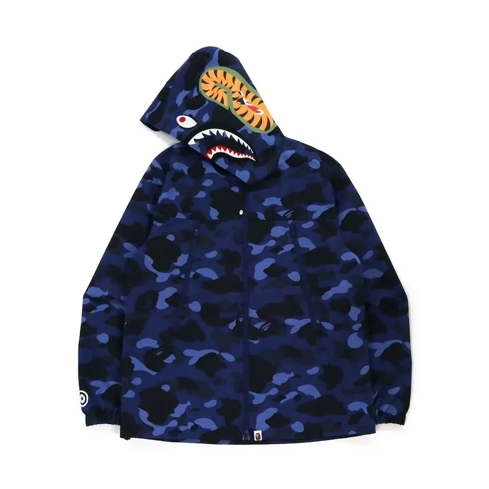 Bape Color Camo Shark Hoodie Jacket Navy (FW21) sold by PLUS