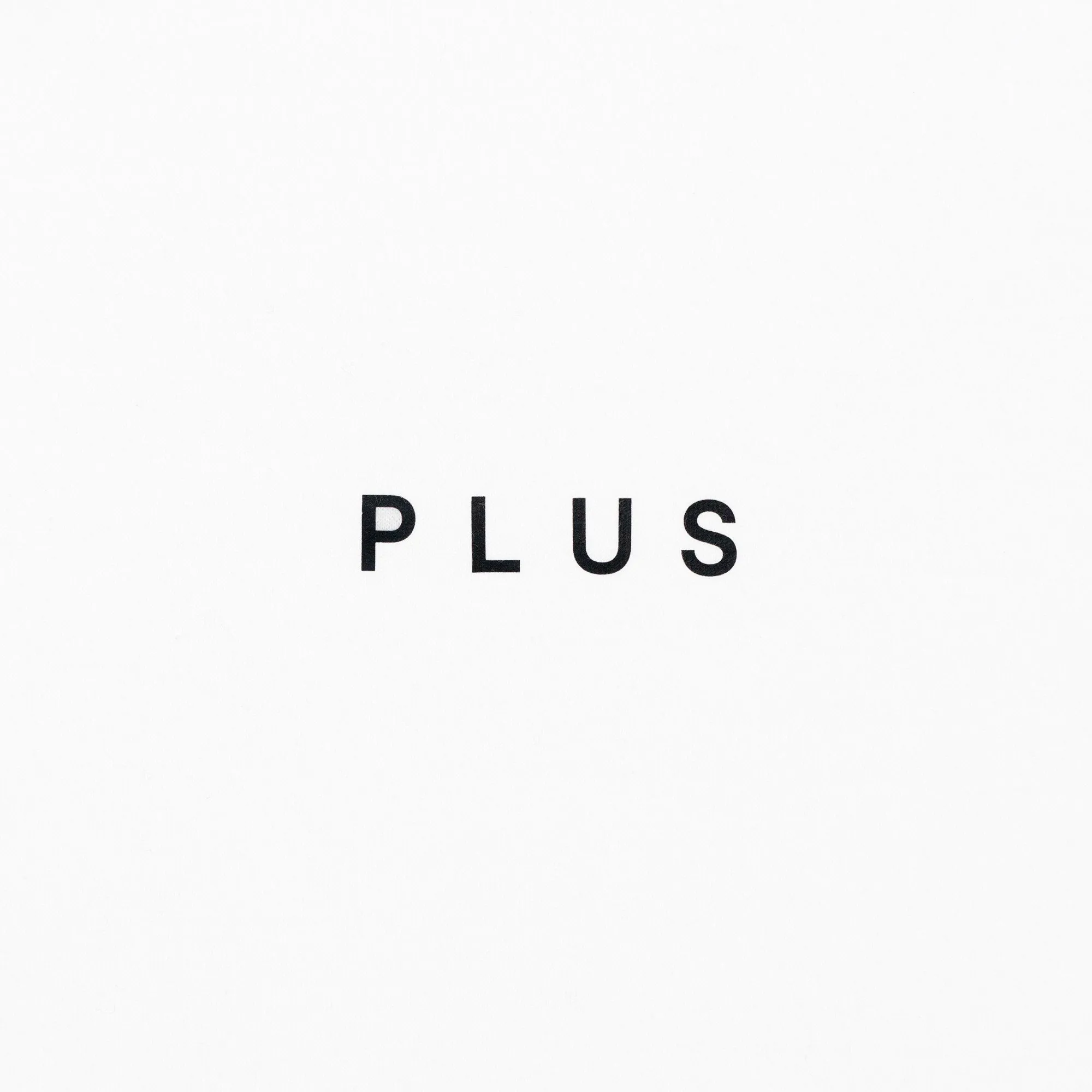 PLUS Basics Spell Out Logo Heavyweight Tee White sold by PLUS product image thumbnail 2