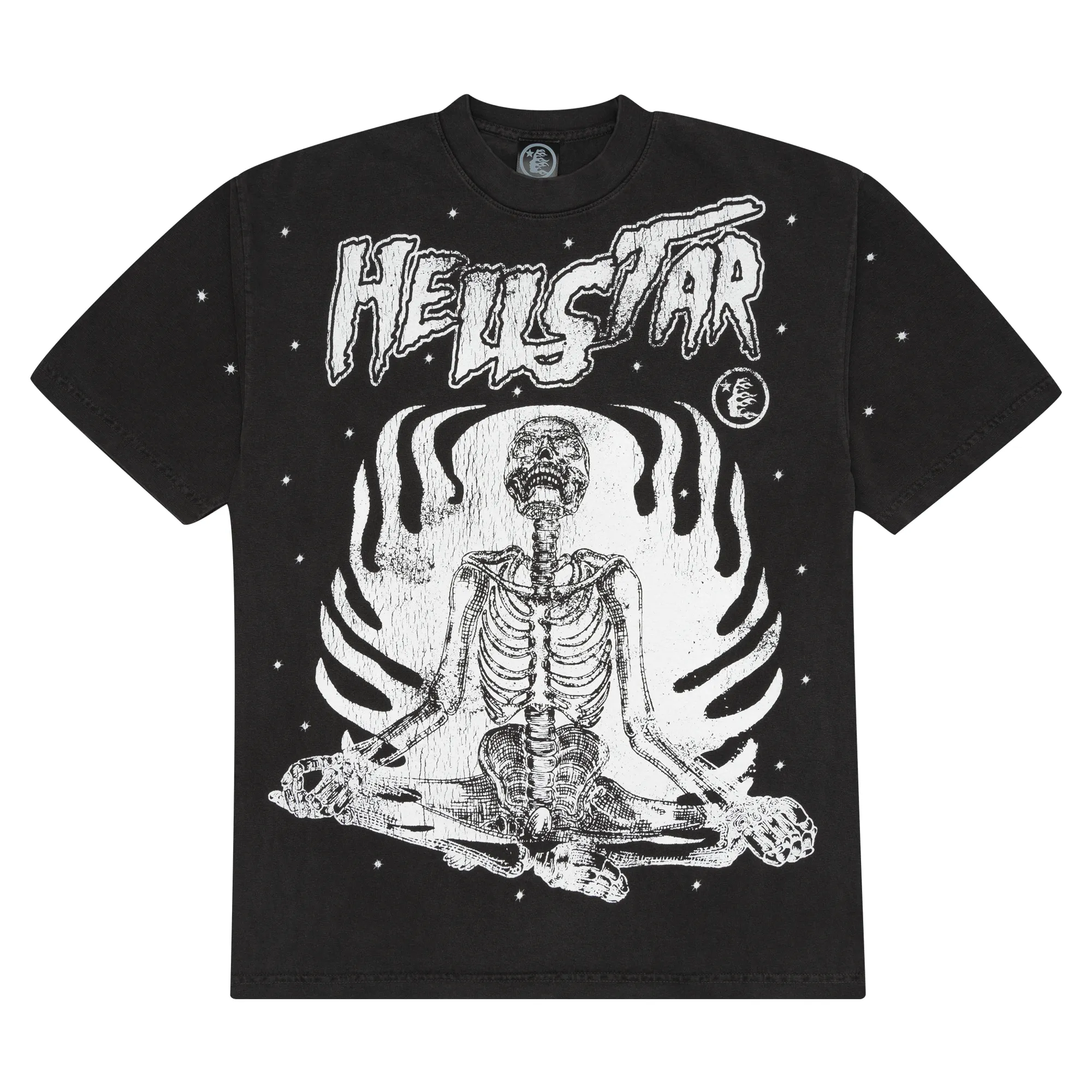Hellstar Studios Inner Peace Tee Washed Black sold by PLUS