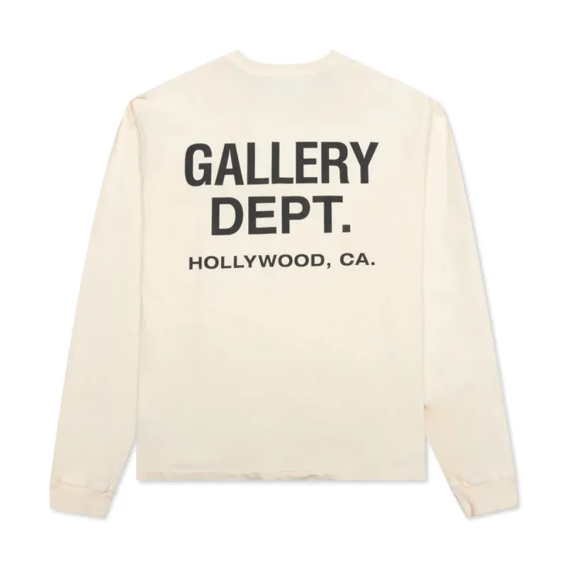 Gallery Dept. Logo Print Thermal L/S Tee White | Parallel