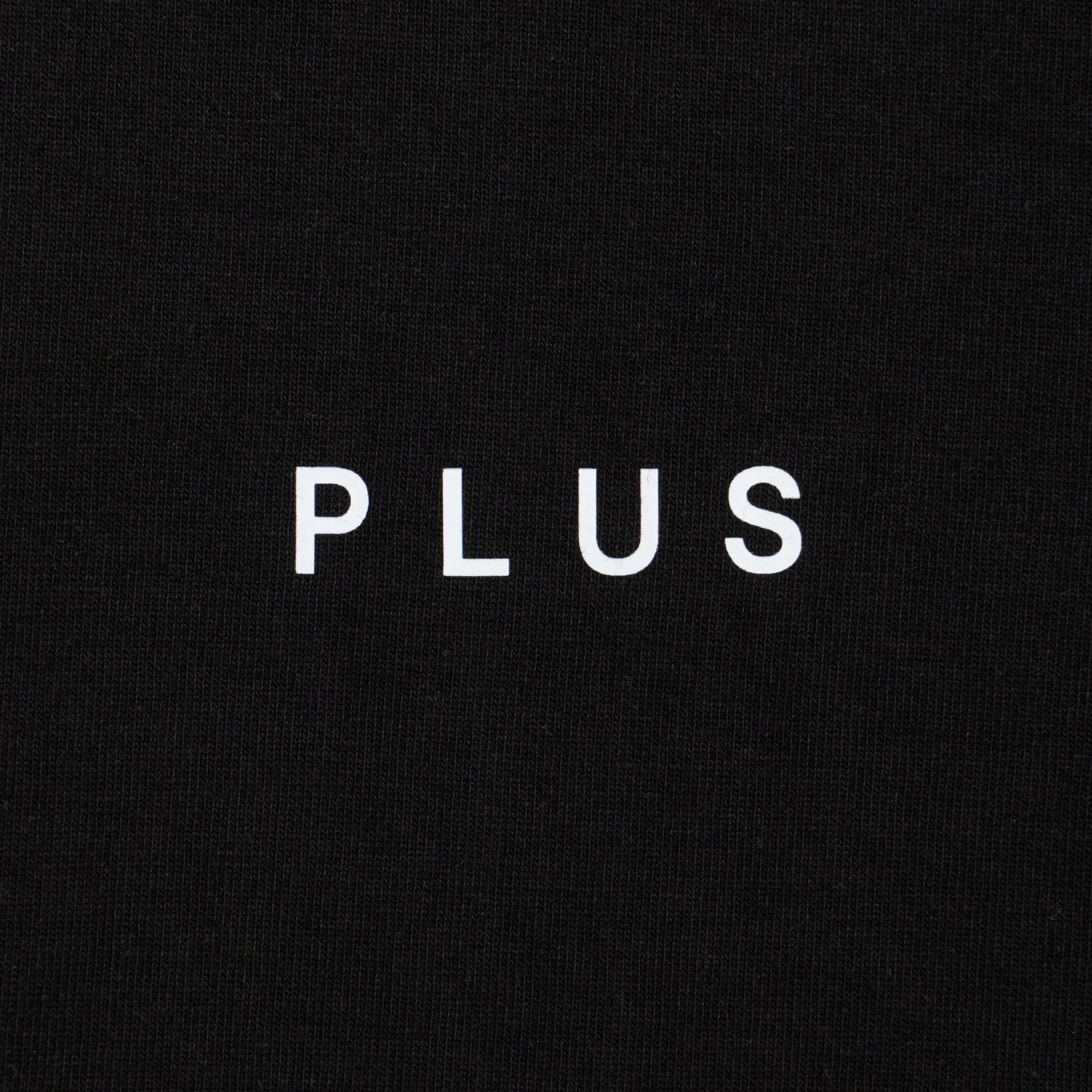 PLUS Basics Spell Out Logo Heavyweight Tee Black sold by PLUS product image thumbnail 2