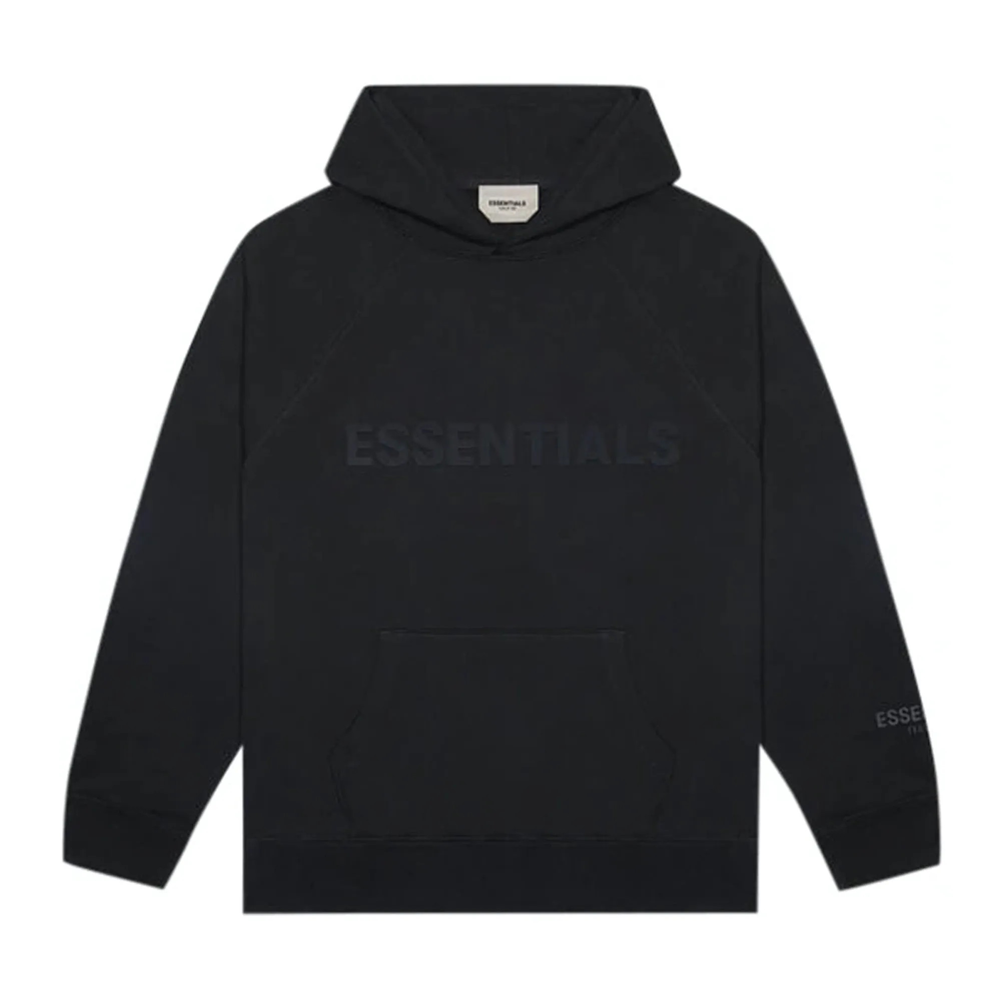 FOG ESSENTIALS 3D Silicon Applique Pullover Hoodie Black sold by PLUS