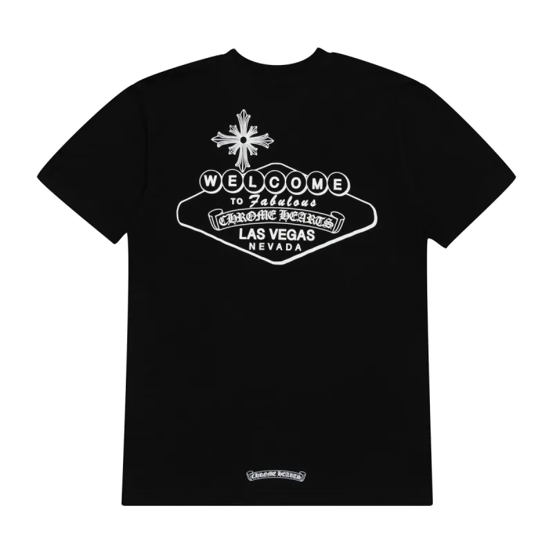 Chrome Hearts Welcome to Las Vegas Pocket Tee Black sold by PLUS