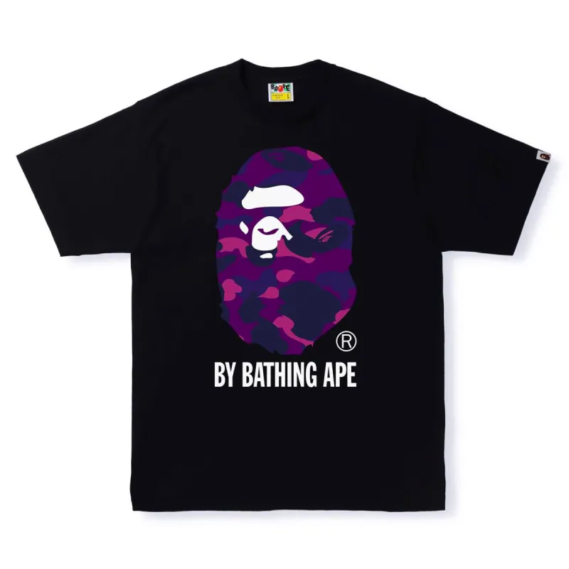 Bape Color Camo By Bathing Ape Tee Black/Purple sold by PLUS