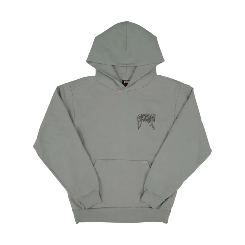 Revenge x Juice Wrld 999 Sketch Hoodie Sage sold by PLUS