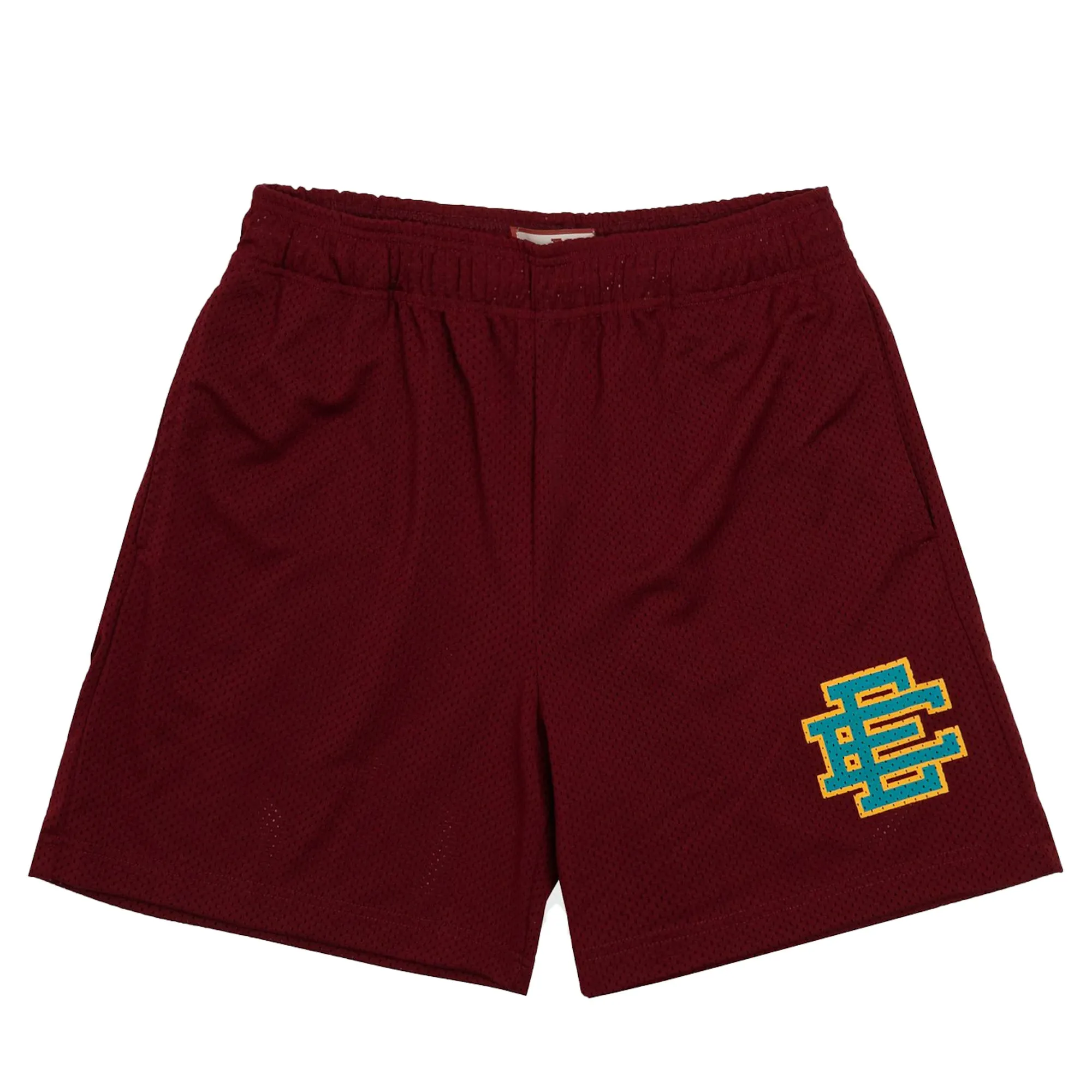 Eric Emanuel EE Basic Short Maroon/Yellow/Teal sold by PLUS