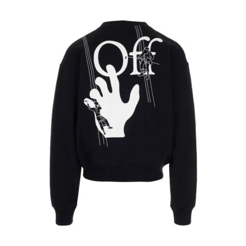 Off-White Hand Painters Over Crewneck Black/White sold by PLUS