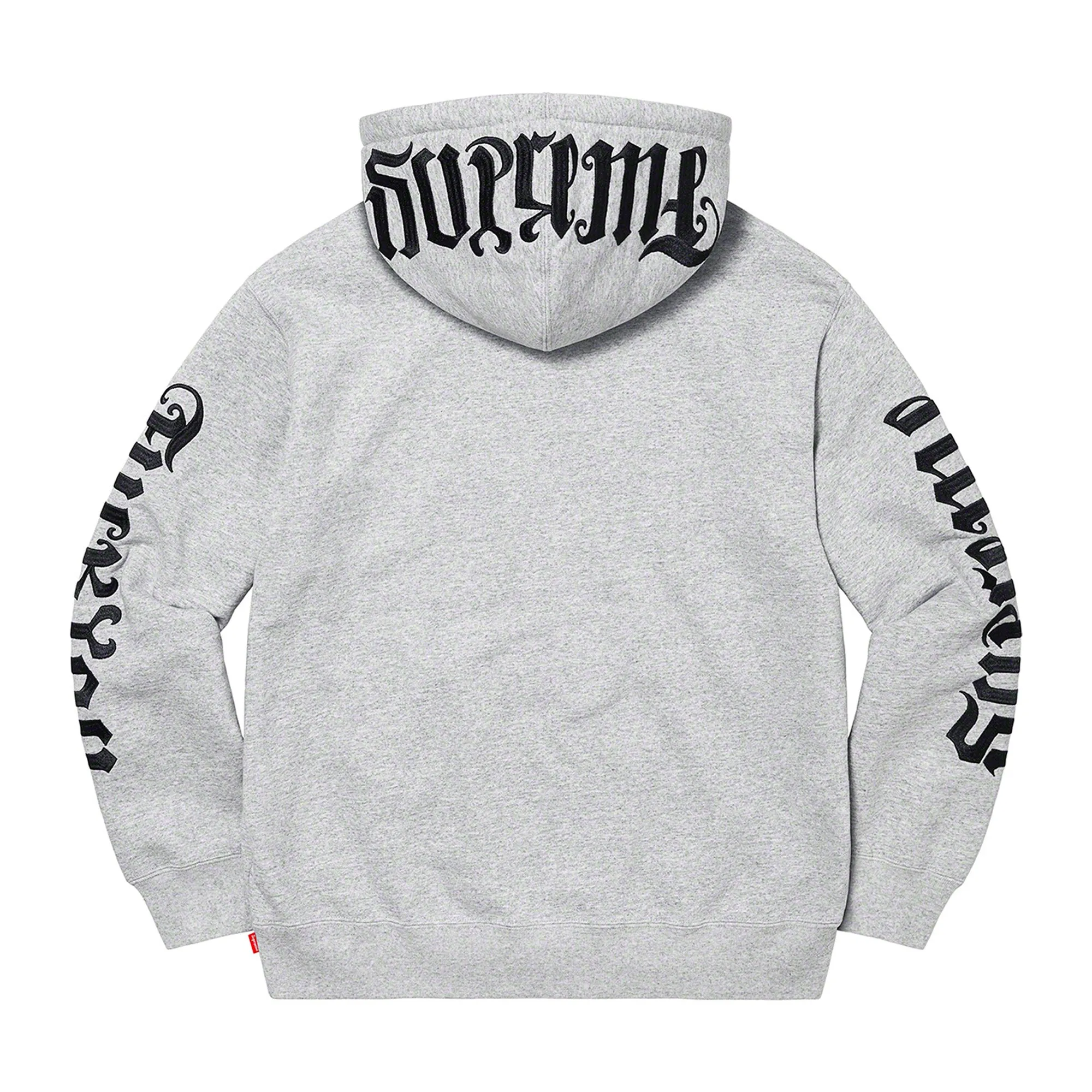 Supreme Ambigram Hooded Sweatshirt Heather Grey sold by PLUS product image thumbnail 2