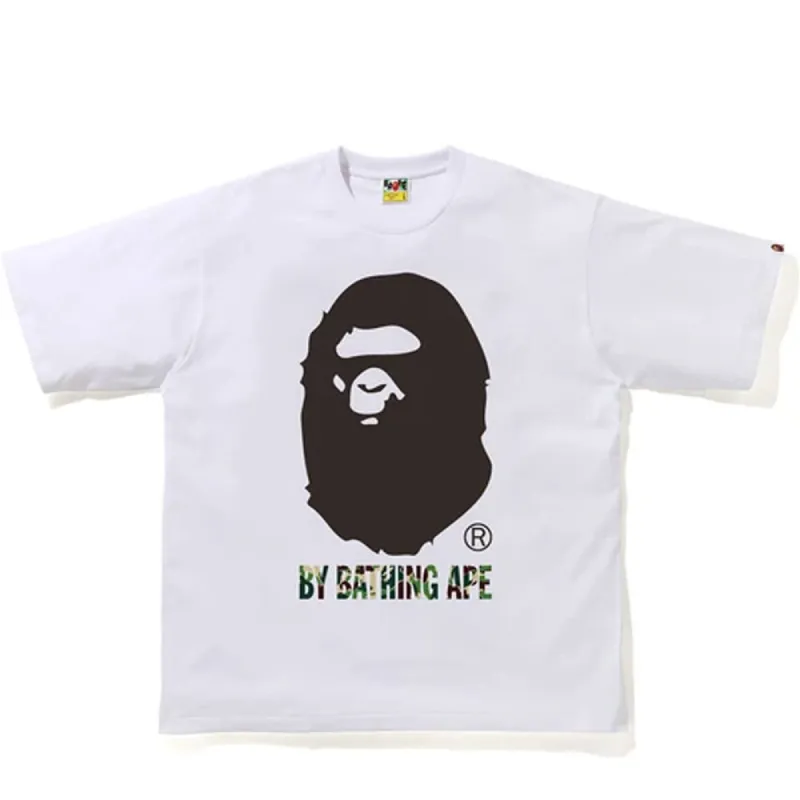 BAPE ABC Camo By Bathing Ape Relaxed Tee White/Green sold by PLUS