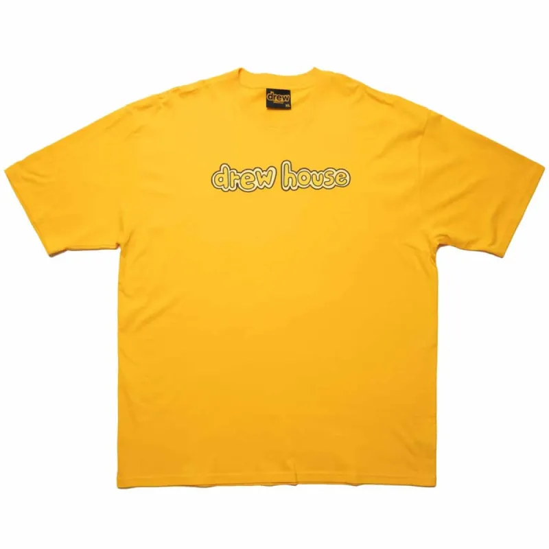 Drew House T-shirt Golden Yellow sold by PLUS