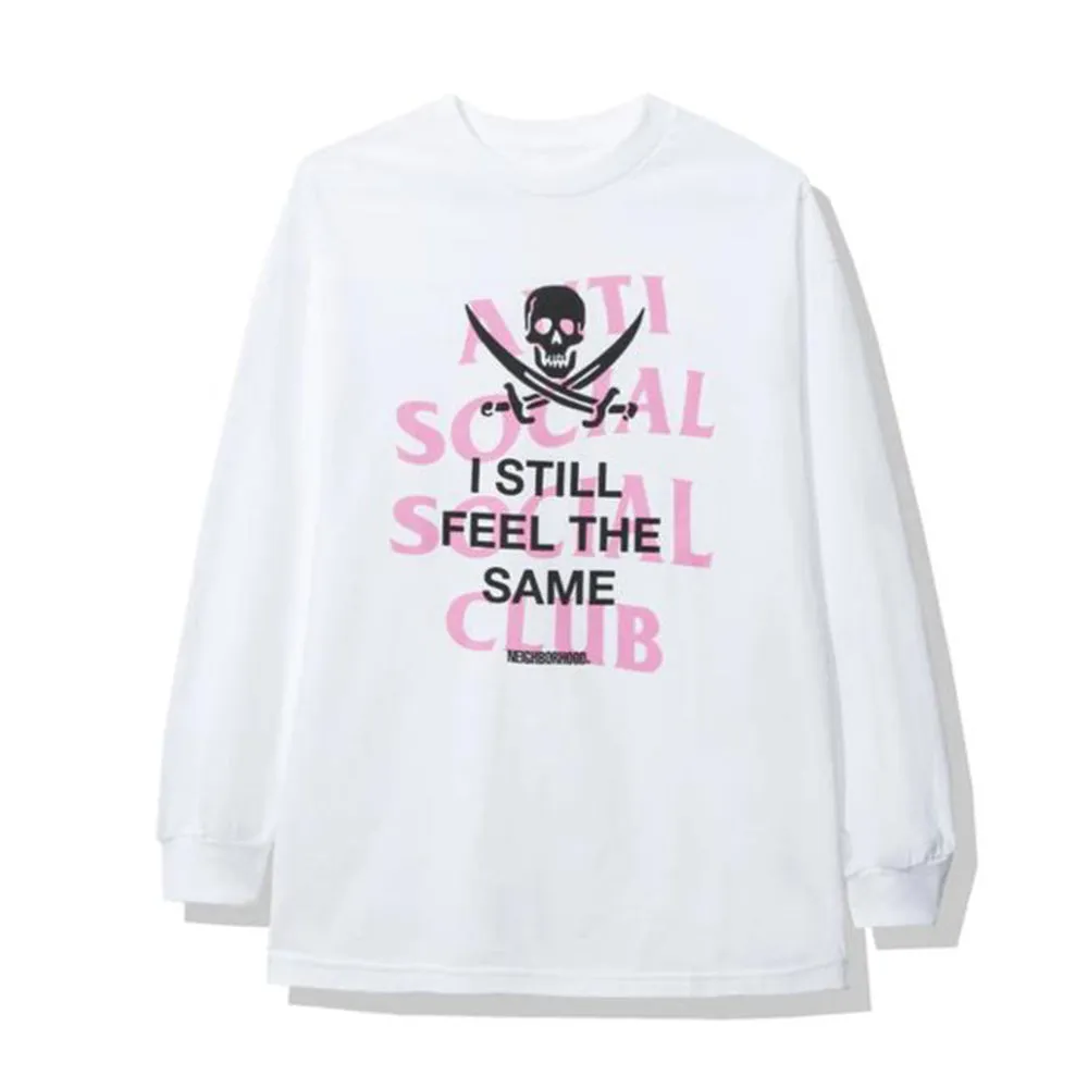Anti Social Social Club x NBHD Blackjack L/S Tee White sold by PLUS