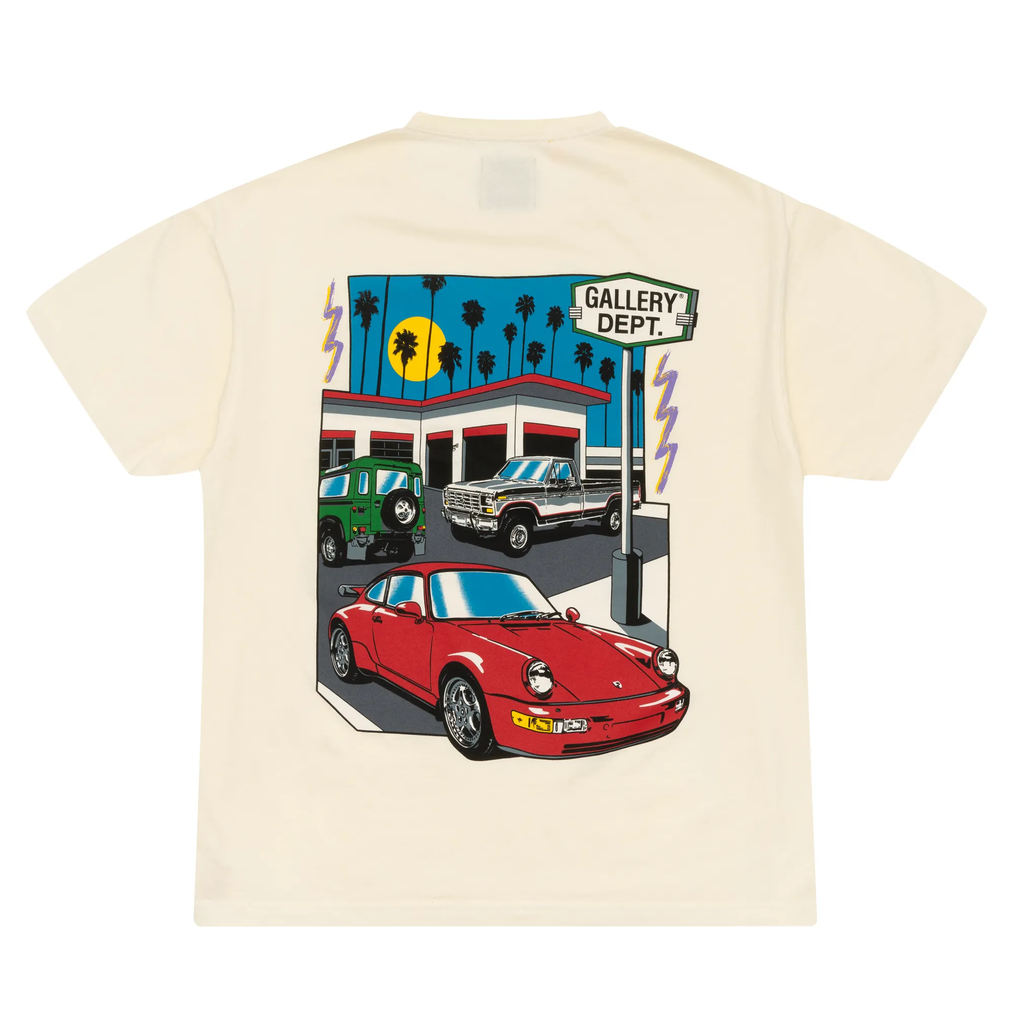 Gallery Dept. Drive Thru Boxy Fit Tee Cream sold by PLUS
