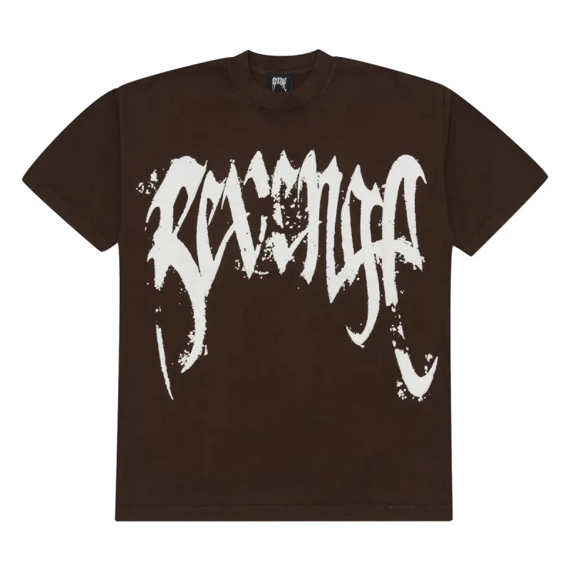 Revenge x Anuel St. Michael Tee Brown sold by PLUS