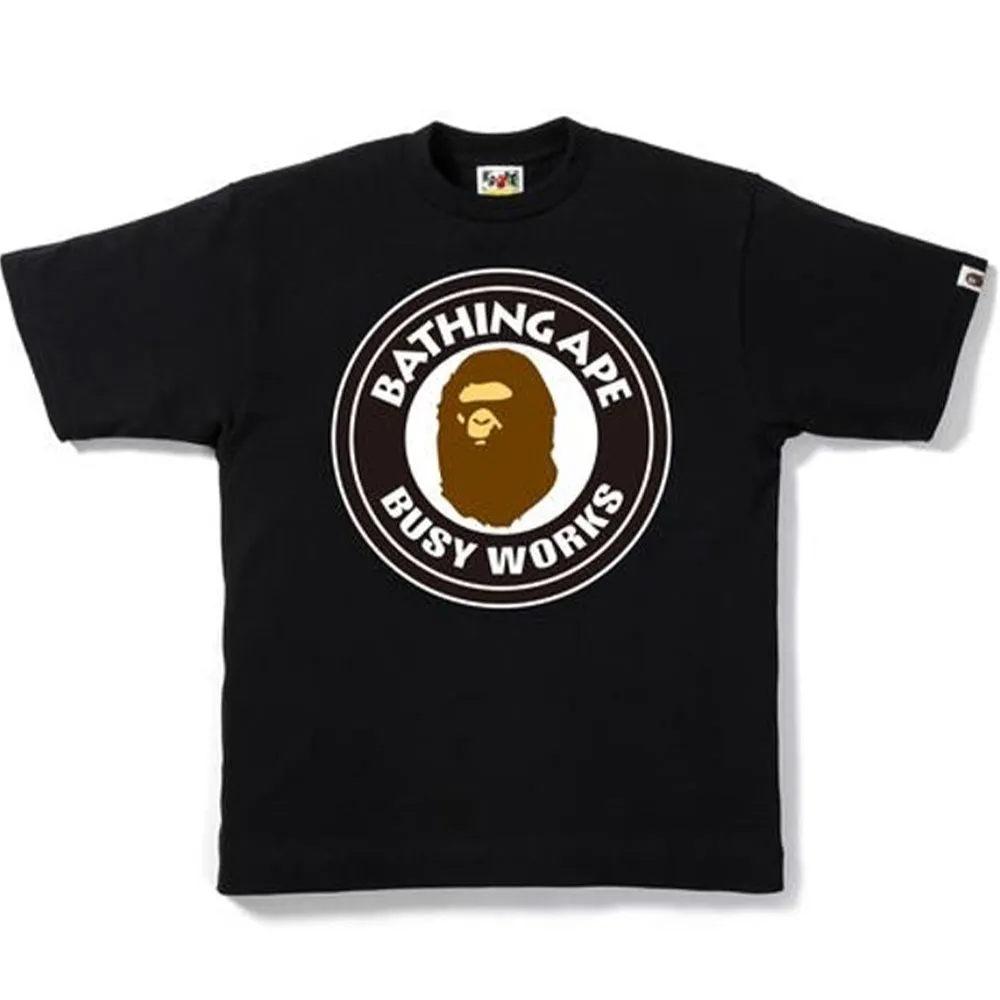 Bape Busy Works Tee Black sold by PLUS