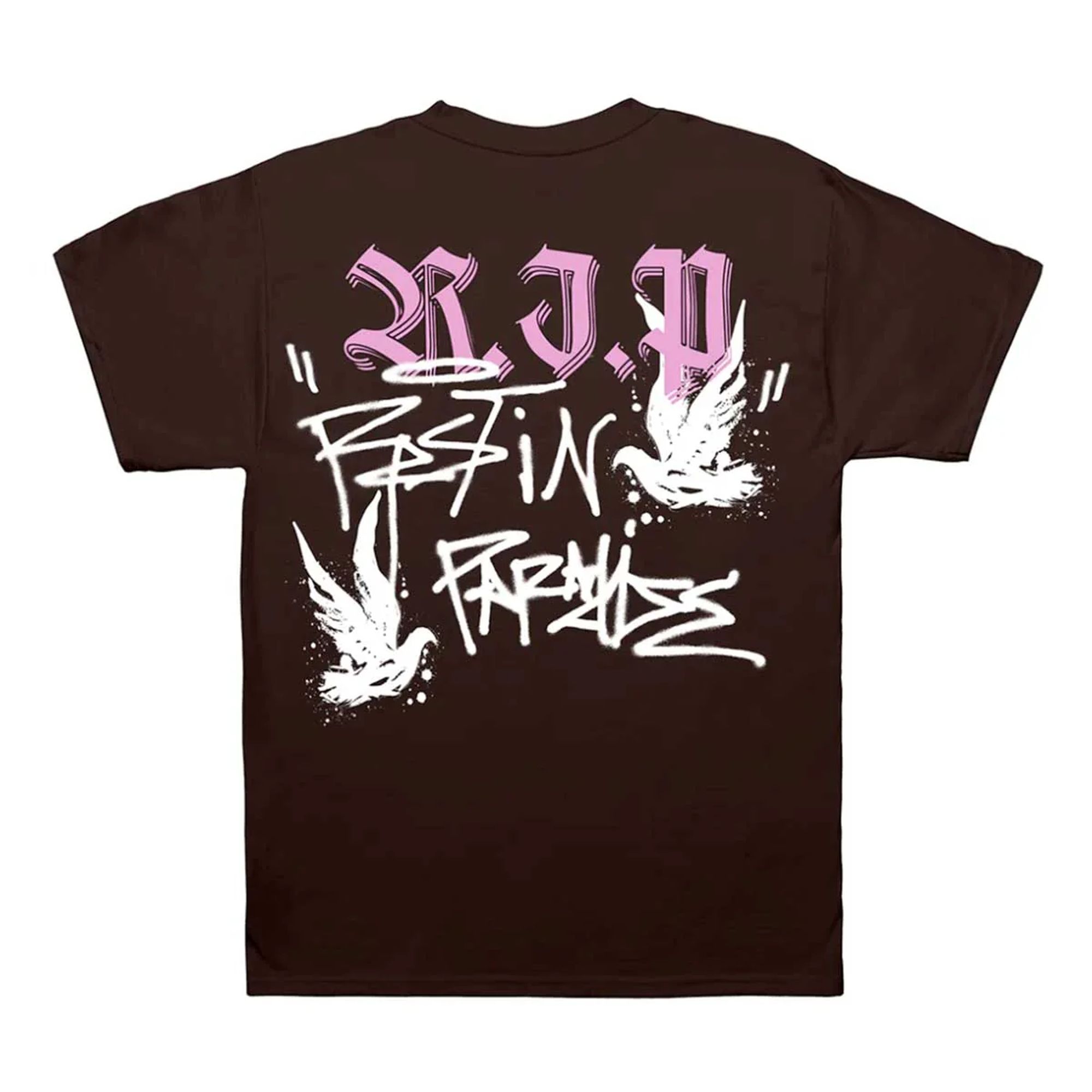 Revenge x Anuel Graffiti Dove Tee Brown sold by PLUS product image thumbnail 2