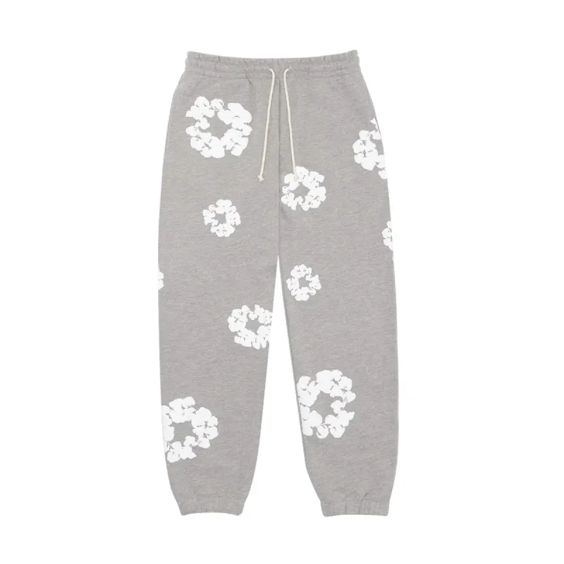 Denim Tears The Cotton Wreath Sweatpants Grey sold by PLUS