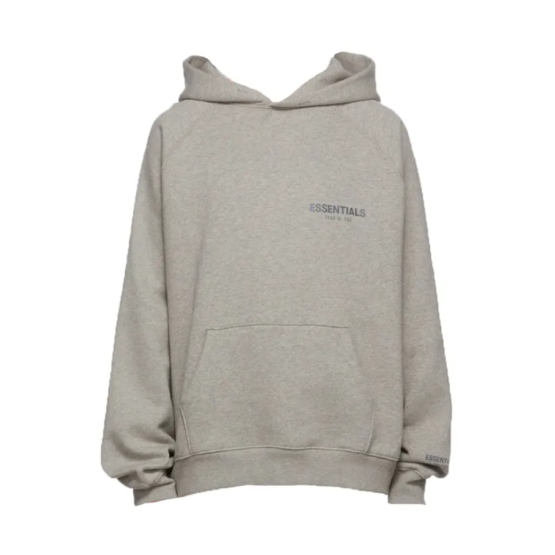 FOG Essentials Core Collection Pullover Hoodie Dark Heather Oatmeal (FW21) sold by PLUS