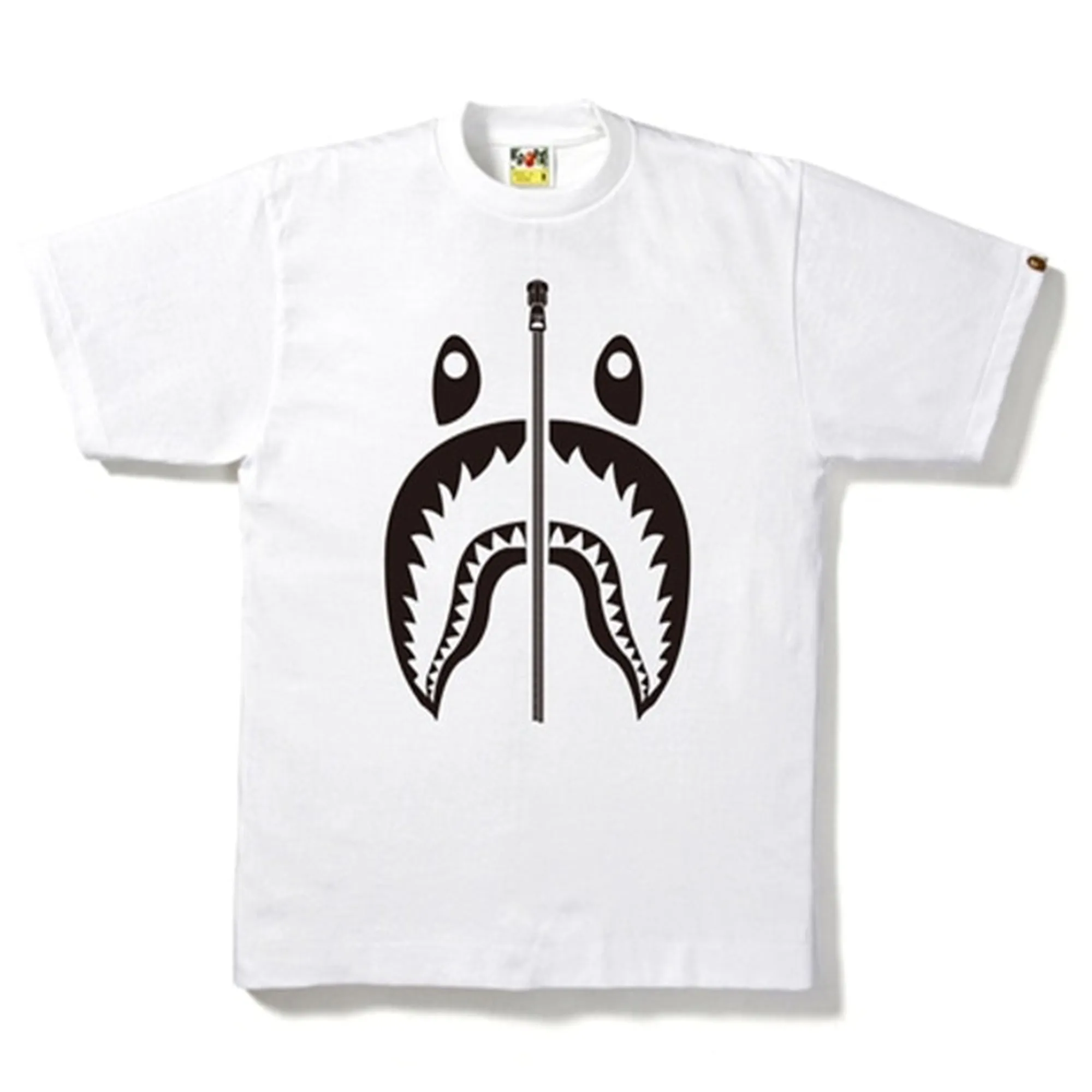 BAPE Bicolor Shark Tee White sold by PLUS